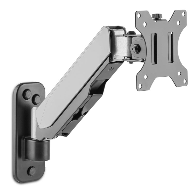AVLT Single 32" Monitor Wall Mount - Fits One Flat/Curved Monitor, Full Motion Height Swivel Tilt Rotation Adjustable Arm - VESA/Cable Management - Image 1